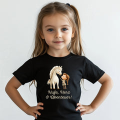 Kinder Bio Nanali T-Shirt 016 Hufe Herz & Abenteuer