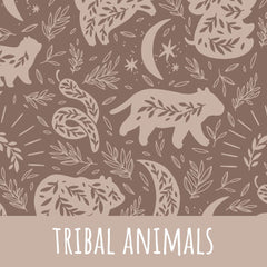 tribal animals Baumwolle 50cm Stoffrest 15,45€/m