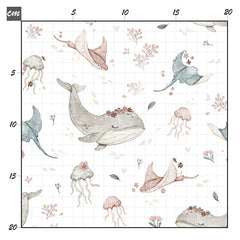 Underwater floral Baumwolle