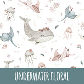 Underwater floral Baumwolle