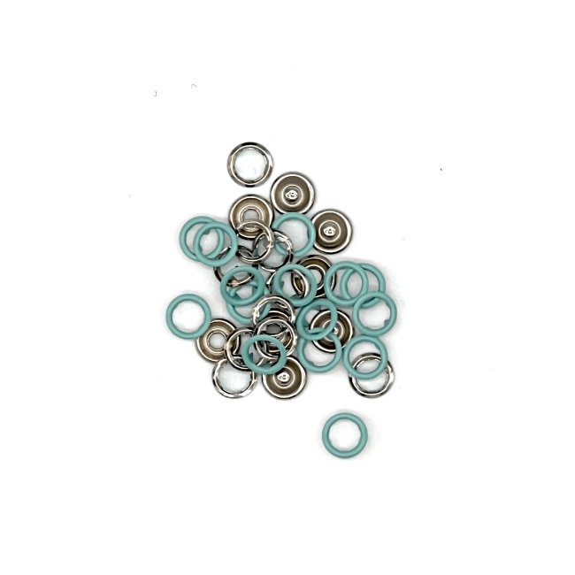 100 Druckknöpfe mint - Mamikes