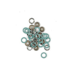 100 Druckknöpfe mint - Mamikes