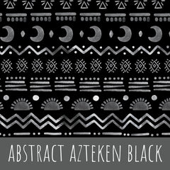 Abstract Aztecen black Baumwolle - Mamikes