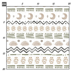Abstract aztecen green Baumwolle - Mamikes