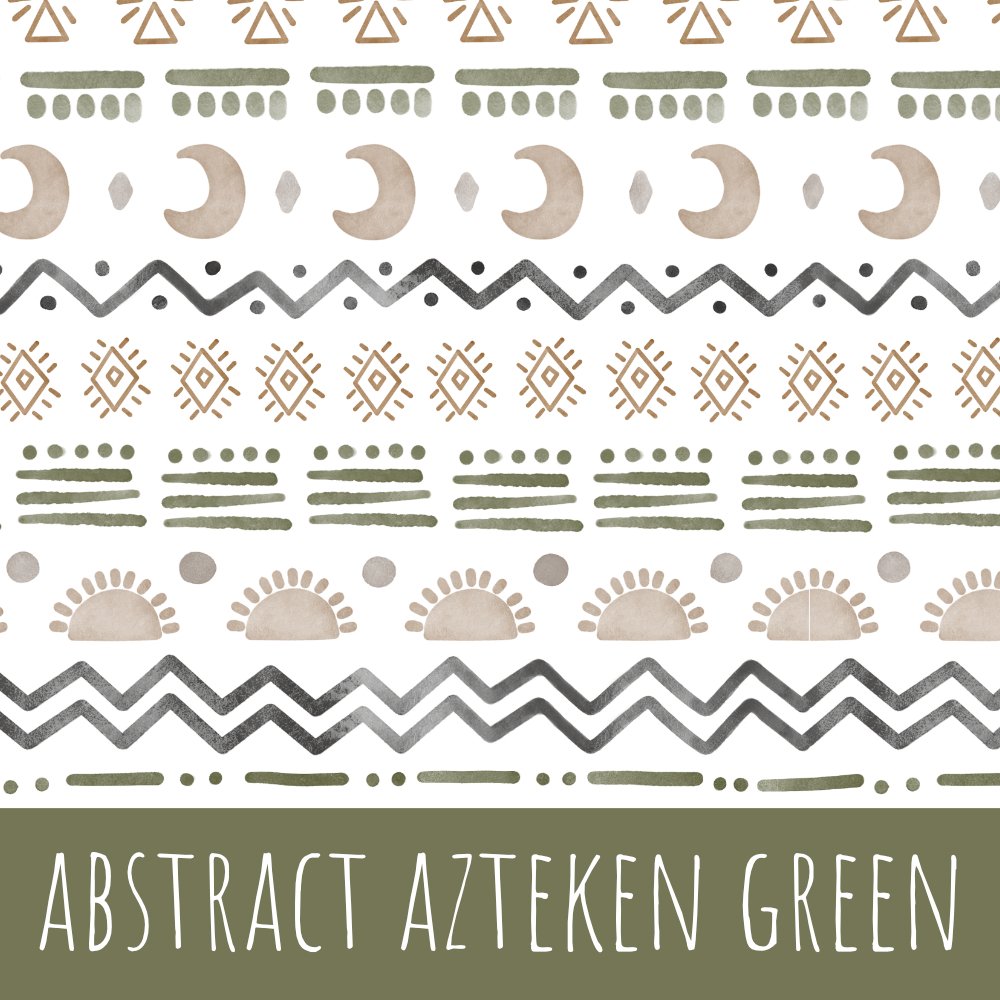 Abstract aztecen green Vorbestellung (Stoffart wählbar) - Mamikes