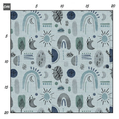 Abstract boho sundown Baumwolle - Mamikes