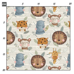 African heads Baumwolle - Mamikes