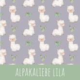Alpakaliebe lila Bio Jersey