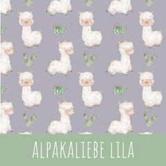 Alpakaliebe lila Bio Jersey