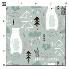 Wald Bär mint Baumwolle