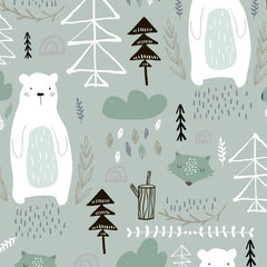 Wald Bär mint Baumwolle
