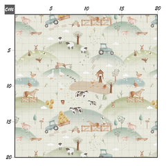 Bauernhof mint Baumwolle