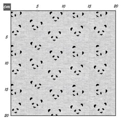 Black panda Baumwolle - Mamikes