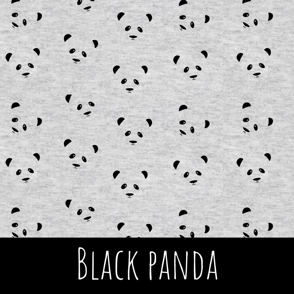 Black panda Baumwolle - Mamikes