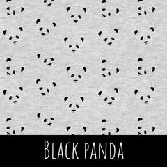 Black panda Baumwolle - Mamikes