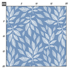 Blättertraum blau Baumwolle - Mamikes