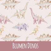 Blumen Dinos Baumwolle - Mamikes