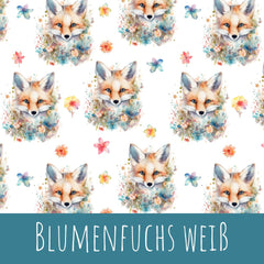 Blumenfuchs weiß Baumwolle - Mamikes