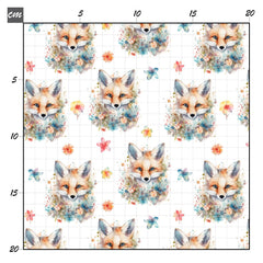 Blumenfuchs weiß Baumwolle - Mamikes