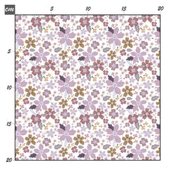 Blumenmeer flieder Baumwolle - Mamikes