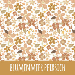 Blumenmeer pfirsich Baumwolle - Mamikes