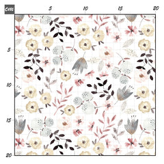 Blumentraum grau Baumwolle - Mamikes