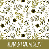 Blumentraum grün Baumwolle - Mamikes
