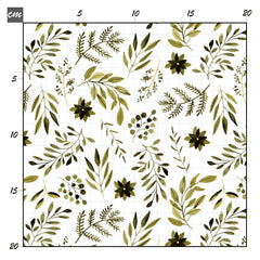 Blumentraum grün Baumwolle - Mamikes