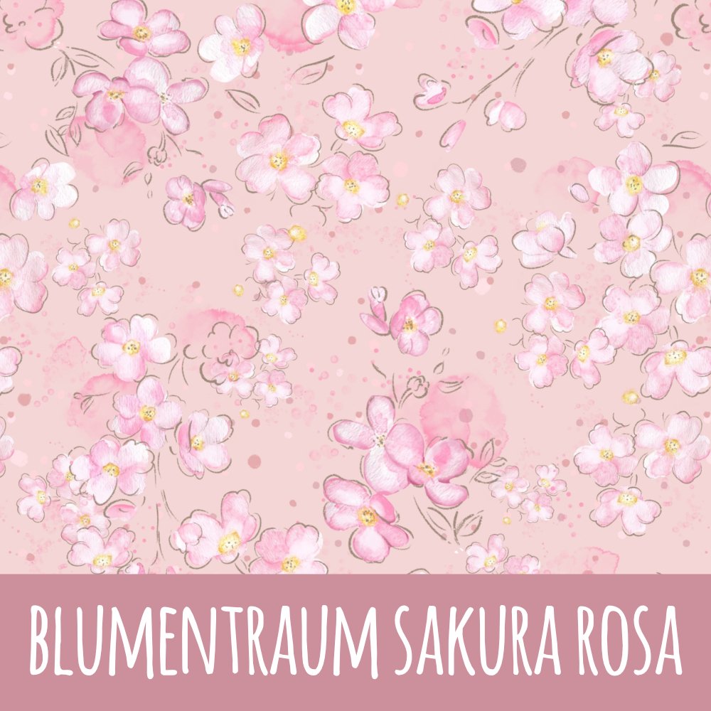 Blumentraum sakura rosa Bio Jersey - Mamikes