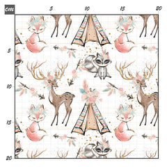 Boho animals weiß Bio Jersey - Mamikes