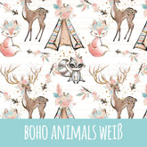 Boho animals weiß Bio Jersey - Mamikes