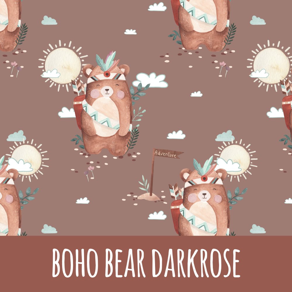 Boho bear darkrose Baumwolle - Mamikes