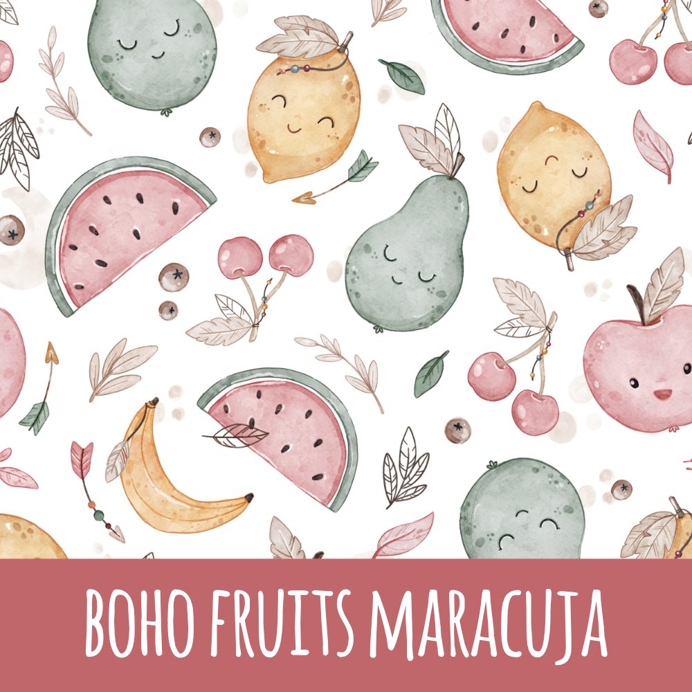 Boho fruits maracuja Baumwolle - Mamikes