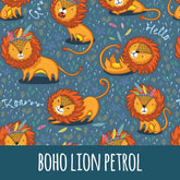 Boho lion petrol Baumwolle - Mamikes
