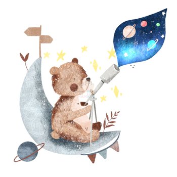 Bügelbild Astro Bär - BB595 - Mamikes