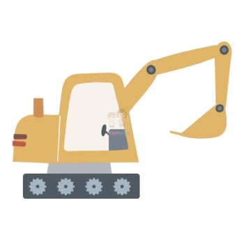 Bügelbild Bagger 2 - BB387 - Mamikes