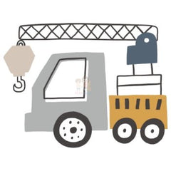 Bügelbild Baustellen Fahrzeug 1 - BB099 - Mamikes