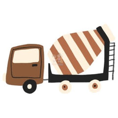 Bügelbild Baustellen Fahrzeug 3 - BB229 - Mamikes