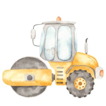Bügelbild Baustellen Fahrzeug 4 - BB101 - Mamikes