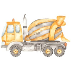 Bügelbild Baustellen Fahrzeug 6 - BB102 - Mamikes