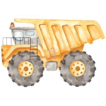 Bügelbild Baustellen Fahrzeug 7 - BB100 - Mamikes