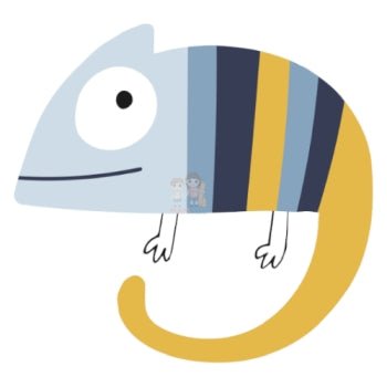 Bügelbild Cameleon 1 - BB177 - Mamikes