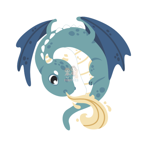 Bügelbild Drache 7 - BB542 - Mamikes