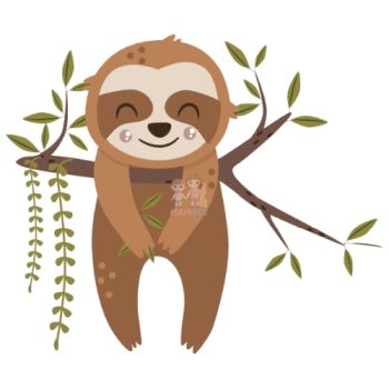 Bügelbild Faultier - BB015 - Mamikes