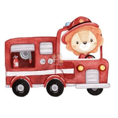 Bügelbild Feuerwehr Löwe 2 - BB019 - Mamikes