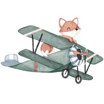 Bügelbild Flugzeug 2 - BB021 - Mamikes