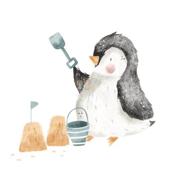 Bügelbild Pinguin 7 - BB590 - Mamikes