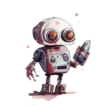 Bügelbild Roboter 12 - BB448 - Mamikes