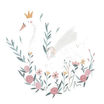 Bügelbild Schwan - BB593 - Mamikes