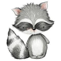 Bügelbild Waschbär 1 - BB154 - Mamikes